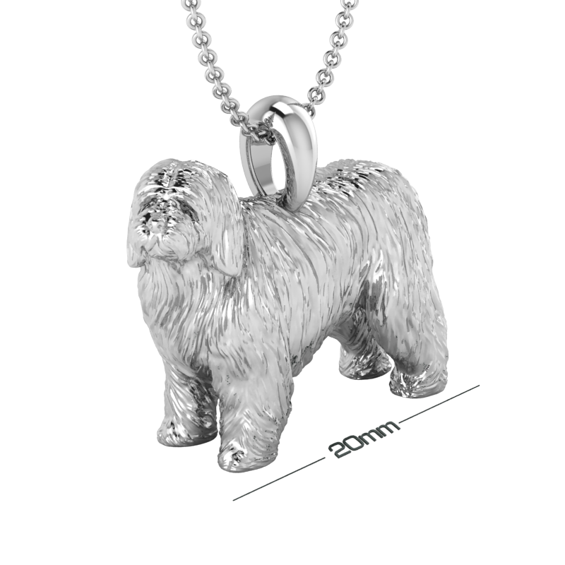 Bearded collie pendant