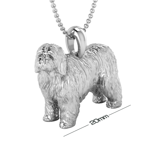 Bearded collie pendant