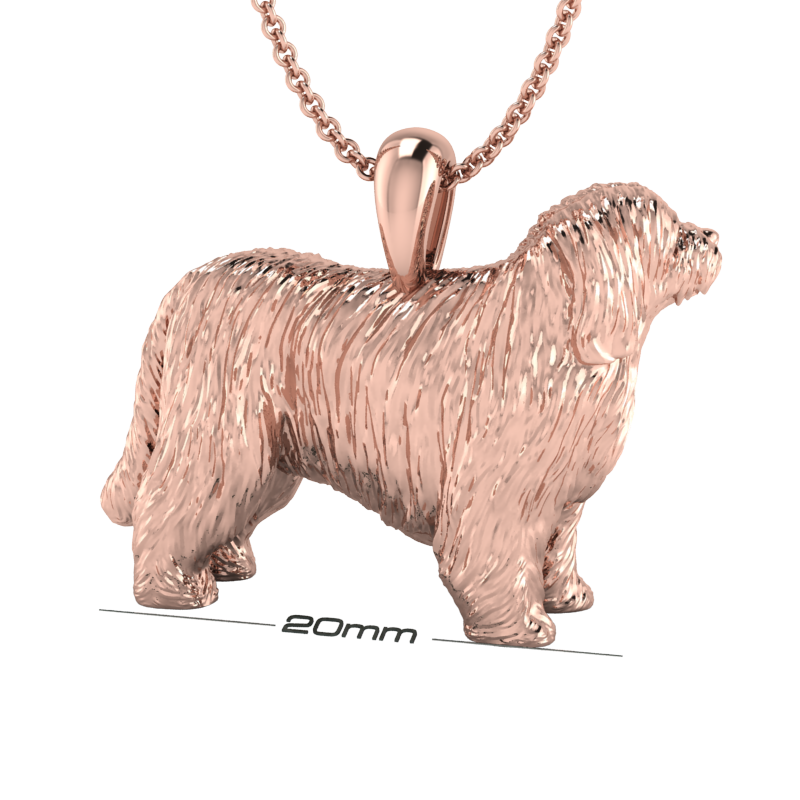 Bearded collie pendant
