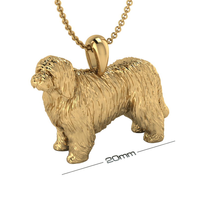 Bearded collie pendant