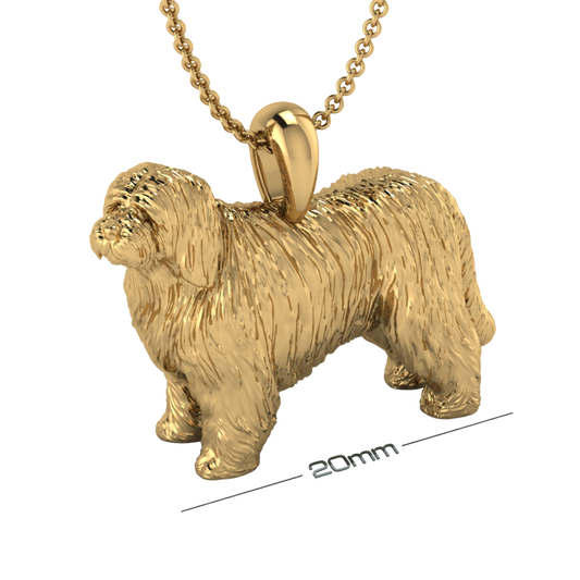 Bearded collie pendant