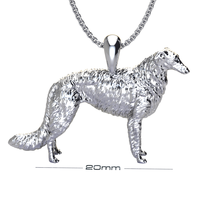 Borzoi pendant