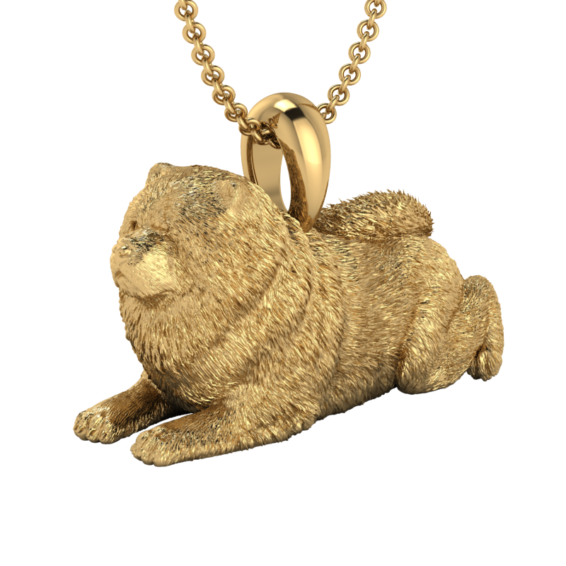 Chow Chow pendant sitting