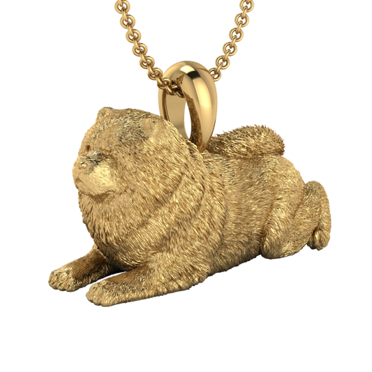 Chow Chow pendant sitting