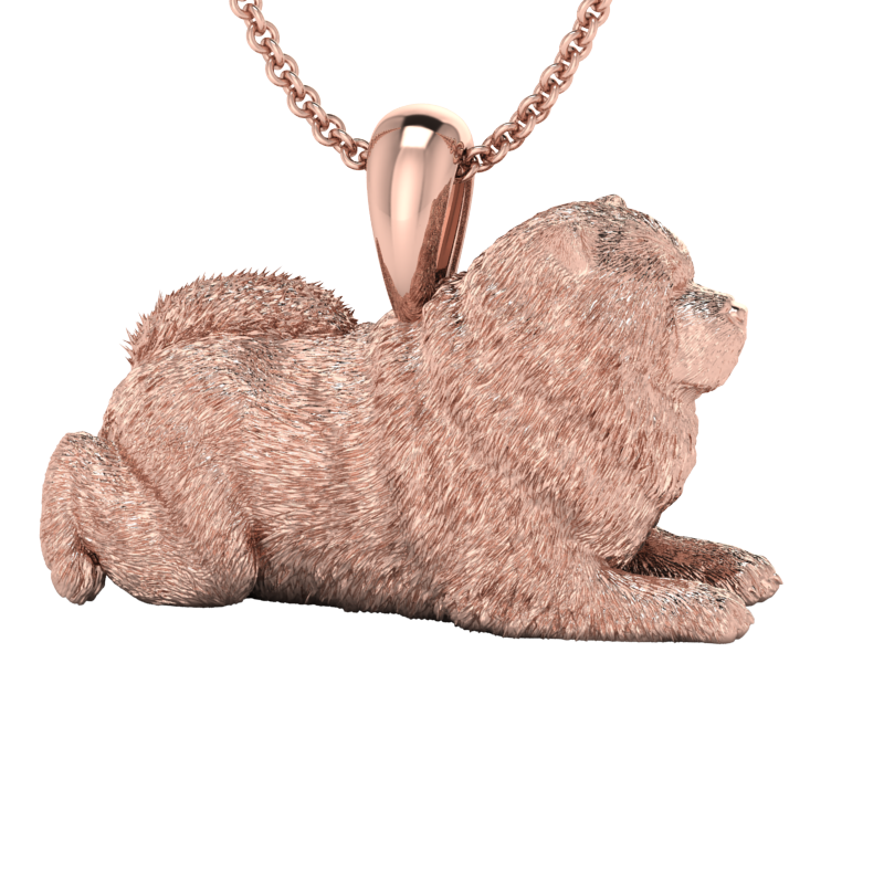 Chow Chow pendant sitting