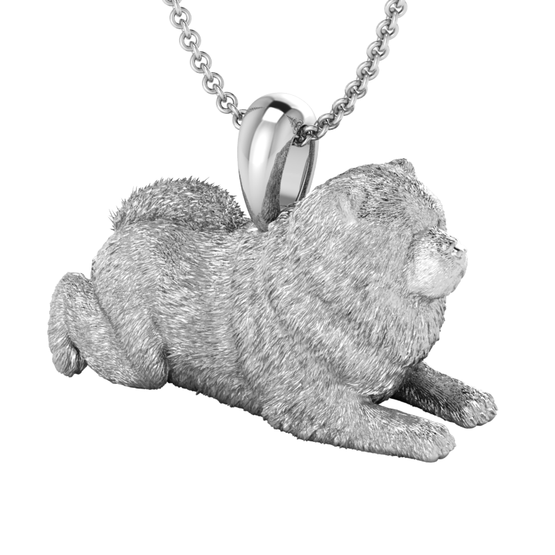 Chow Chow pendant sitting