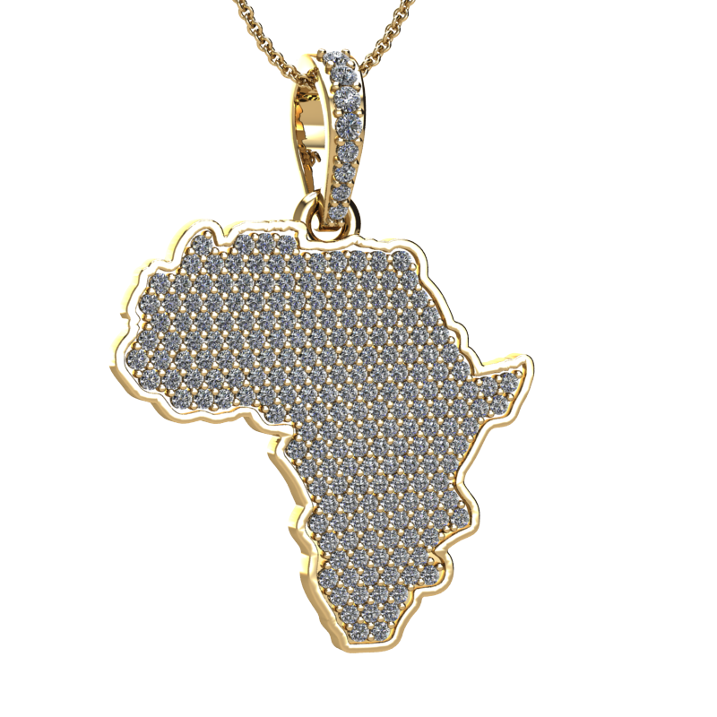 Diamond Africa pendant