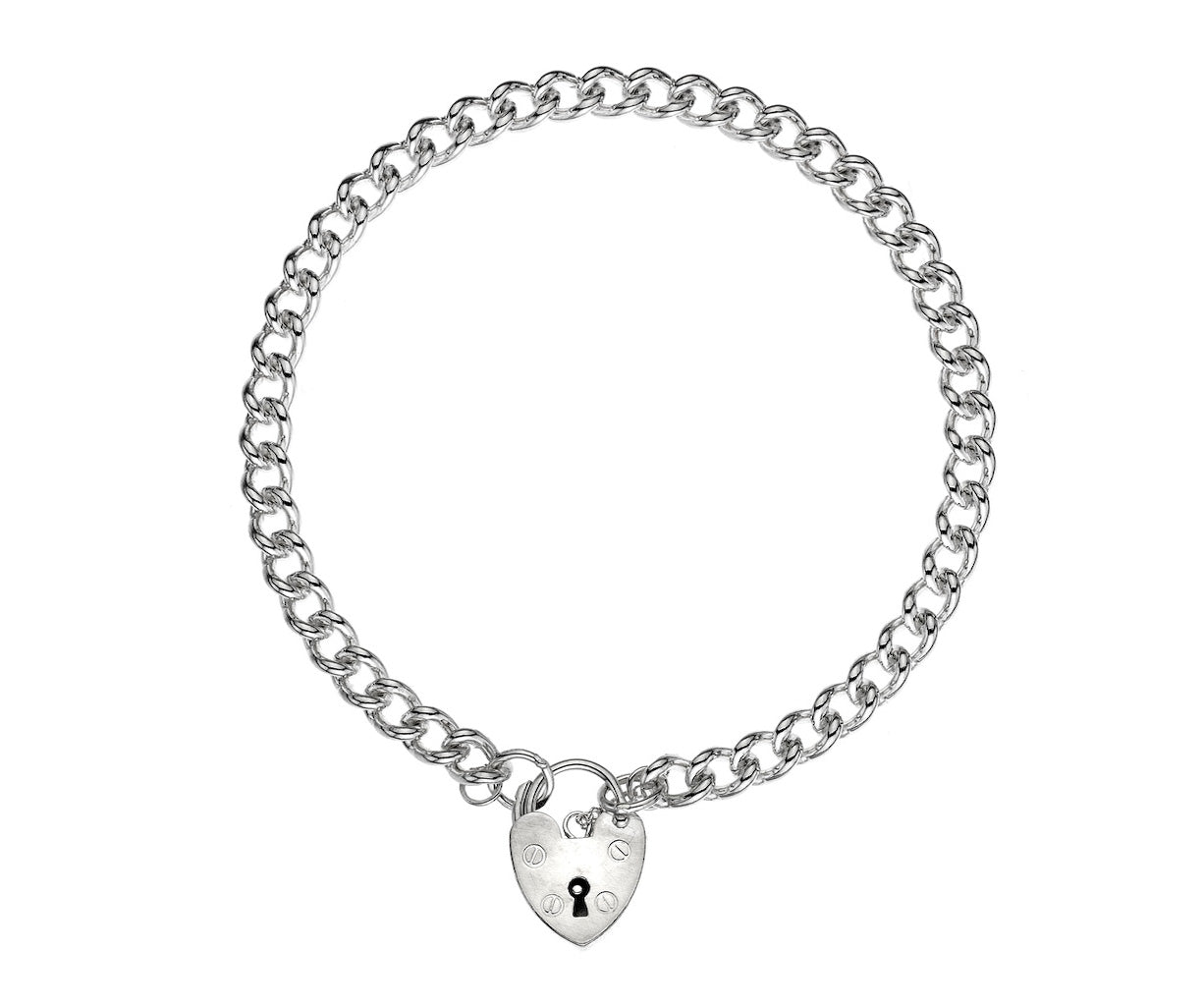 Medium Traditional Curb Charm Bracelet