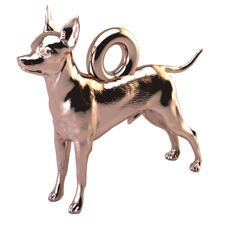 Toy terrier charm