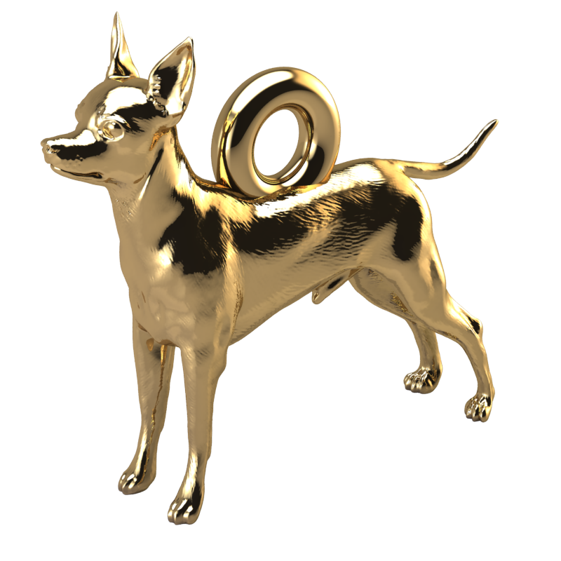 Toy terrier charm
