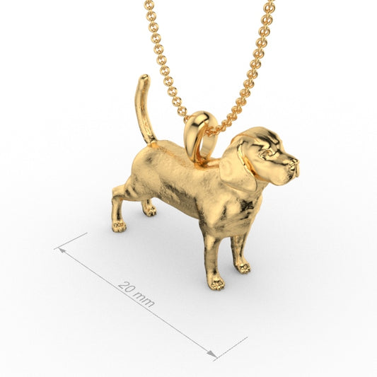 Silver dog pendant necklace with textured fur details on a chain, perfect accessory for dog lovers and jewellery enthusiasts worldwide, also available in solid gold. Made by Chris Simpson Designs in the United Kingdom.