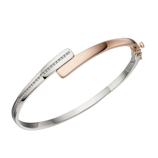 Fiorelli Channel Set Hinged Bangle
