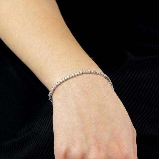 Claw Set Cubic Zirconia Bracelet