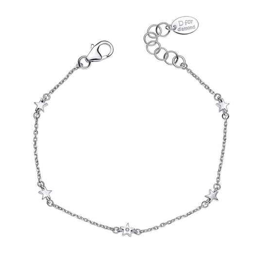 Star Station Bracelet with Diamond