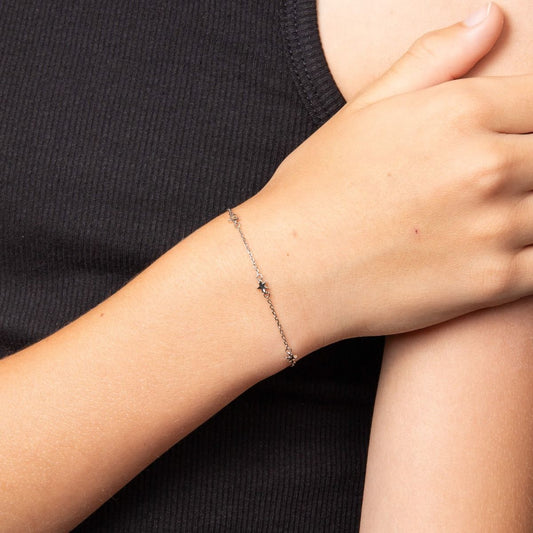 Star Station Bracelet with Diamond