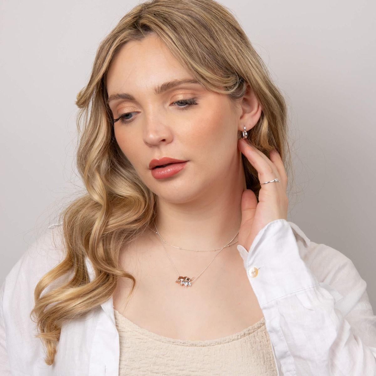 Open Heart Hoop Earrings