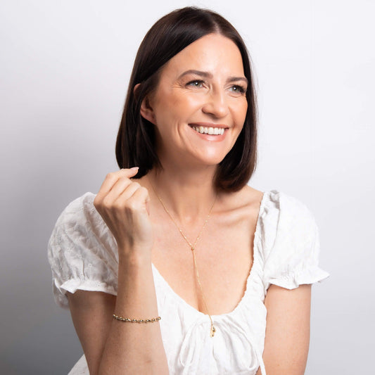 Organic Droplet Tennis Bracelet in 9ct Gold