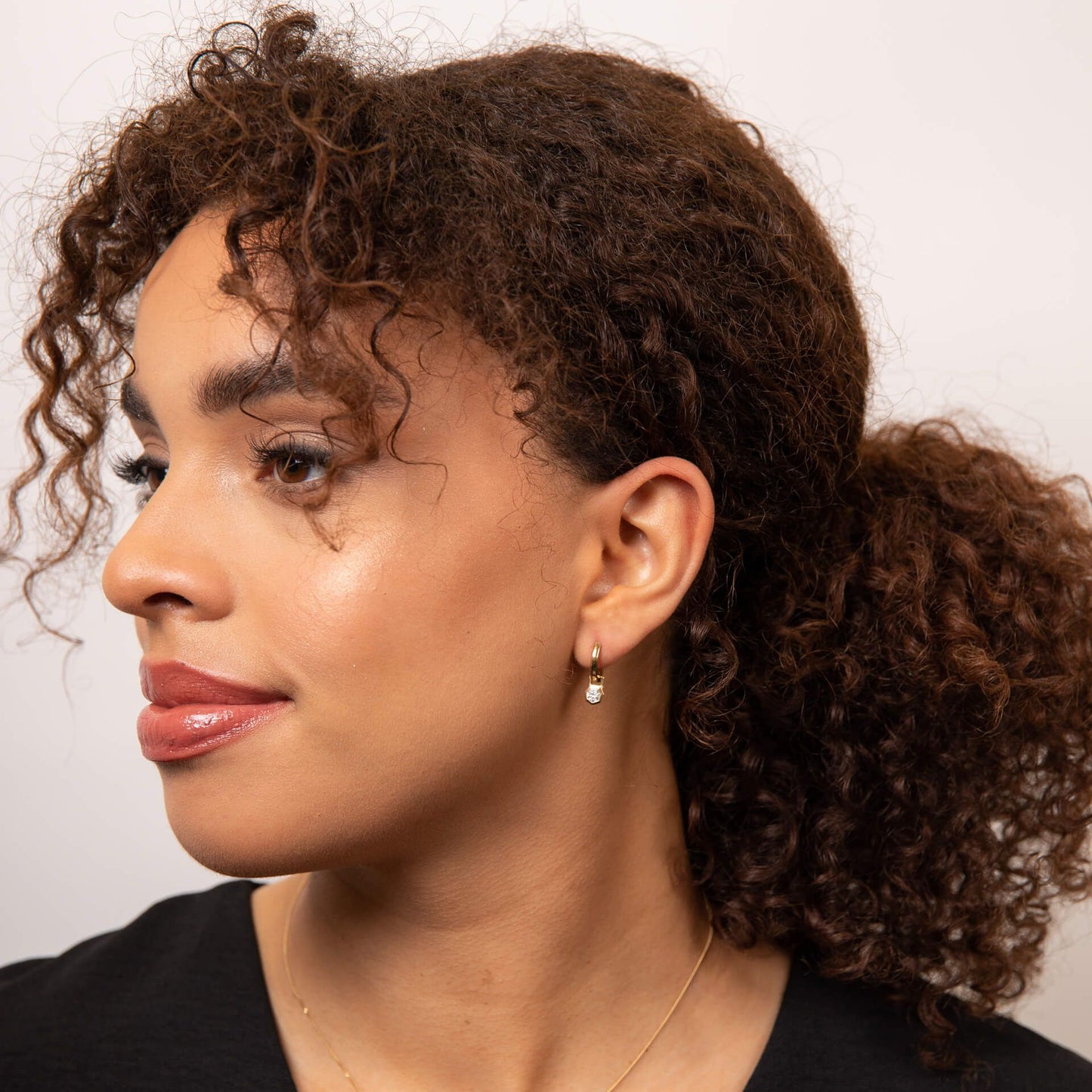 Reflections Octagon Hoop Earrings in Recycled 9ct Gold