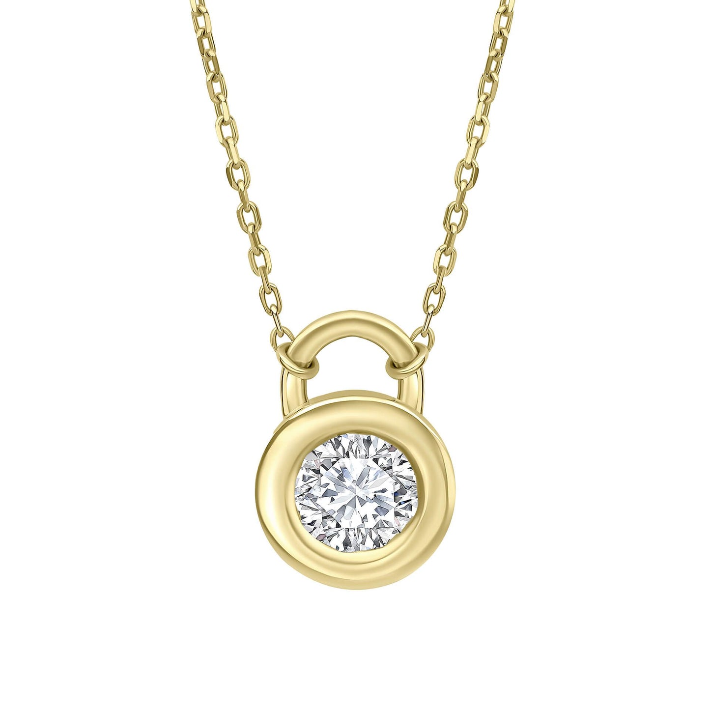 Reflections Bezel Set Necklace in Recycled 9ct Gold