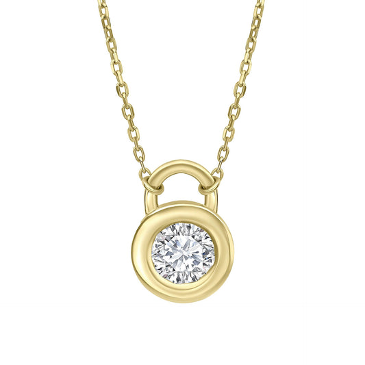 Reflections Bezel Set Necklace in Recycled 9ct Gold
