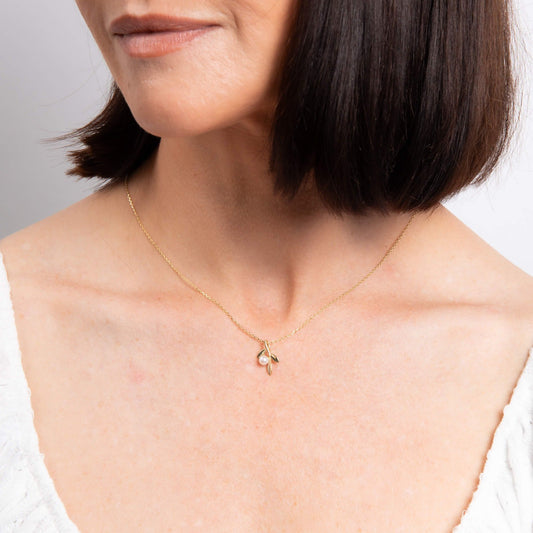 Willow Necklace in 9ct Gold