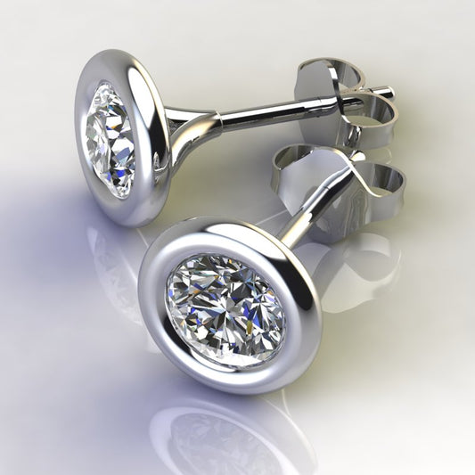 Diamond link set studs 2.00ct