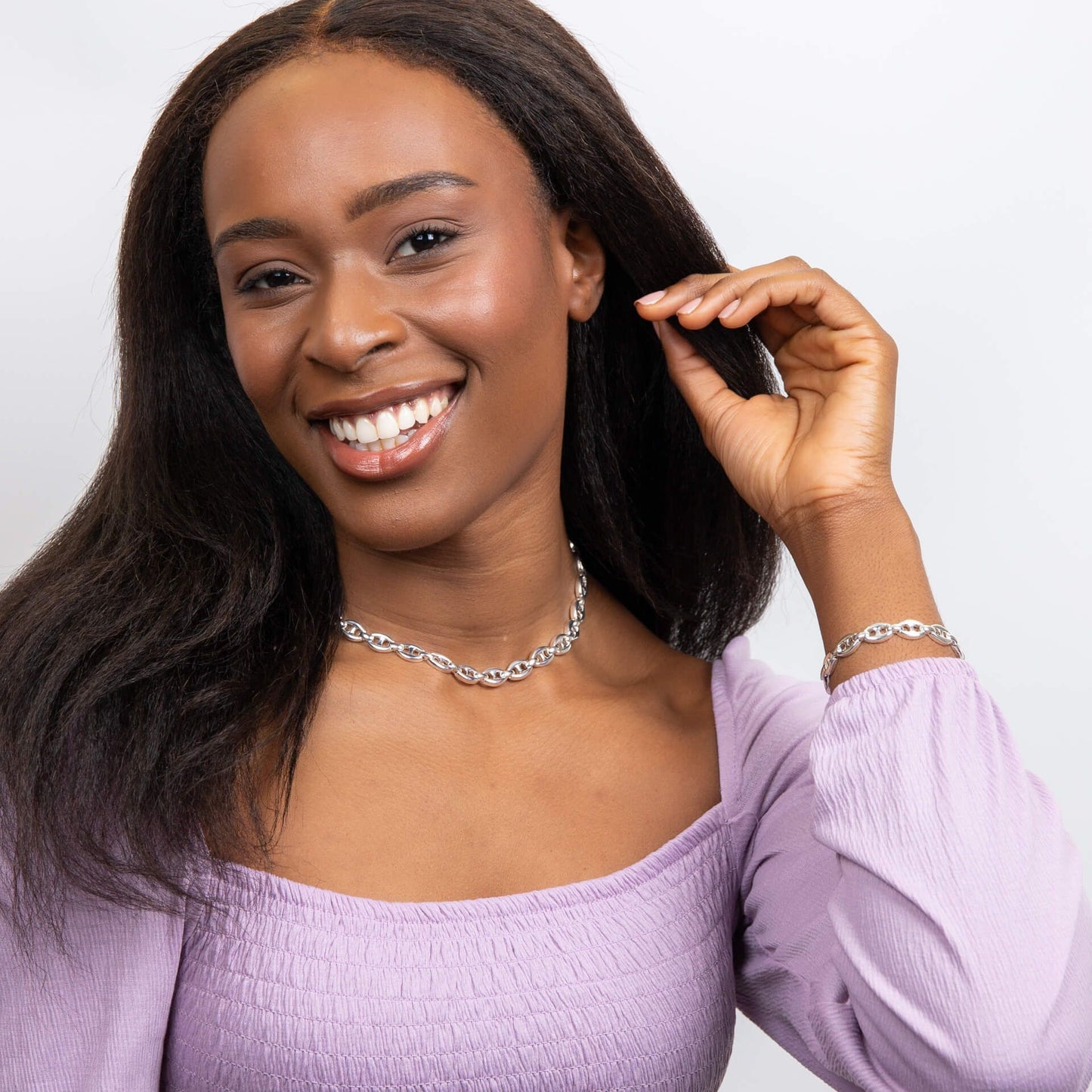 Heavy Weight Linked Chain Necklace