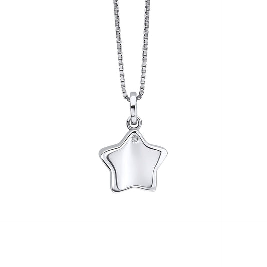 Star Locket Pendant with Diamond