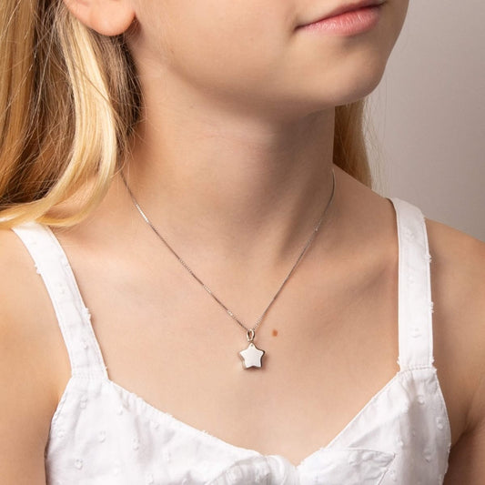 Star Locket Pendant with Diamond