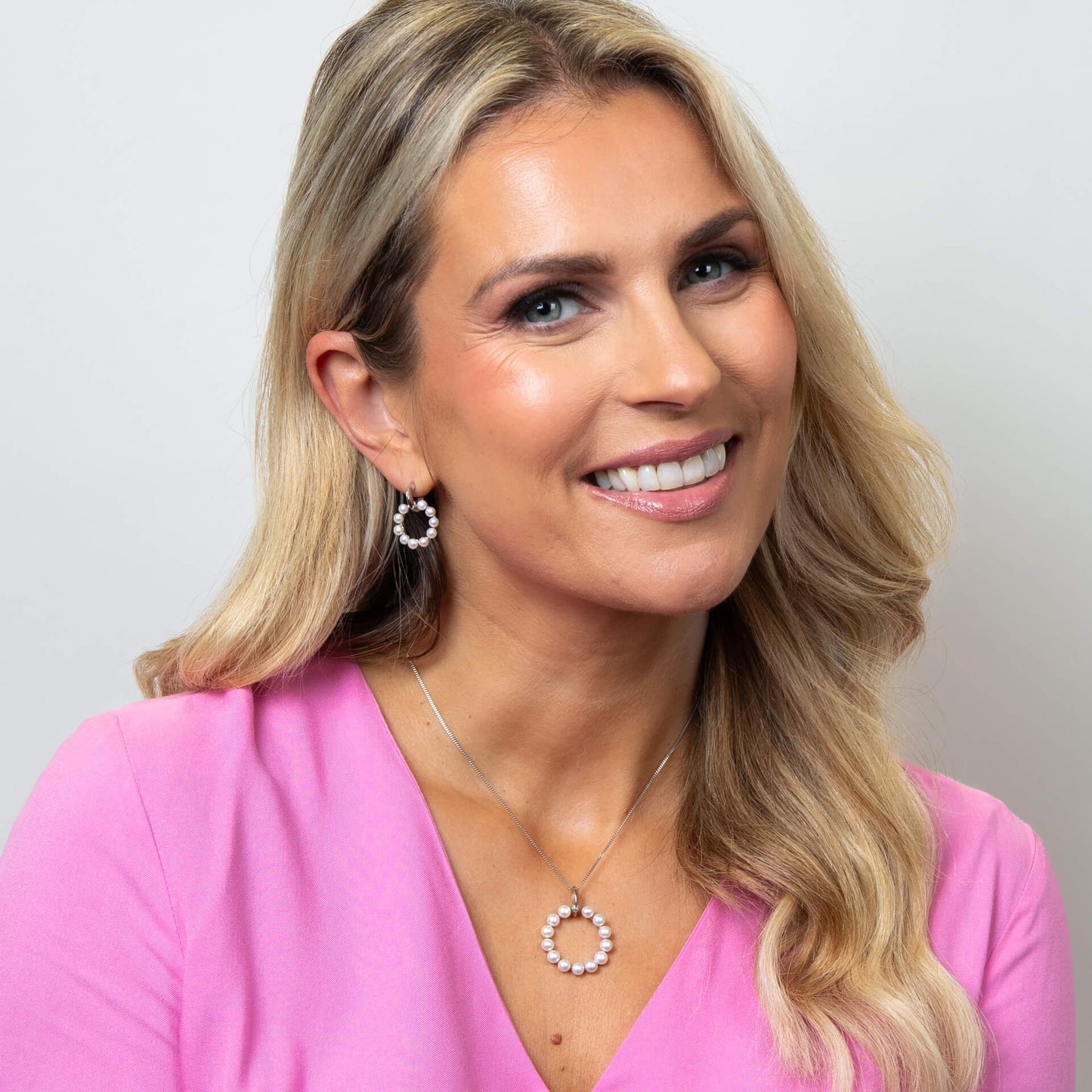 Fiorelli Pearl Circle Earrings