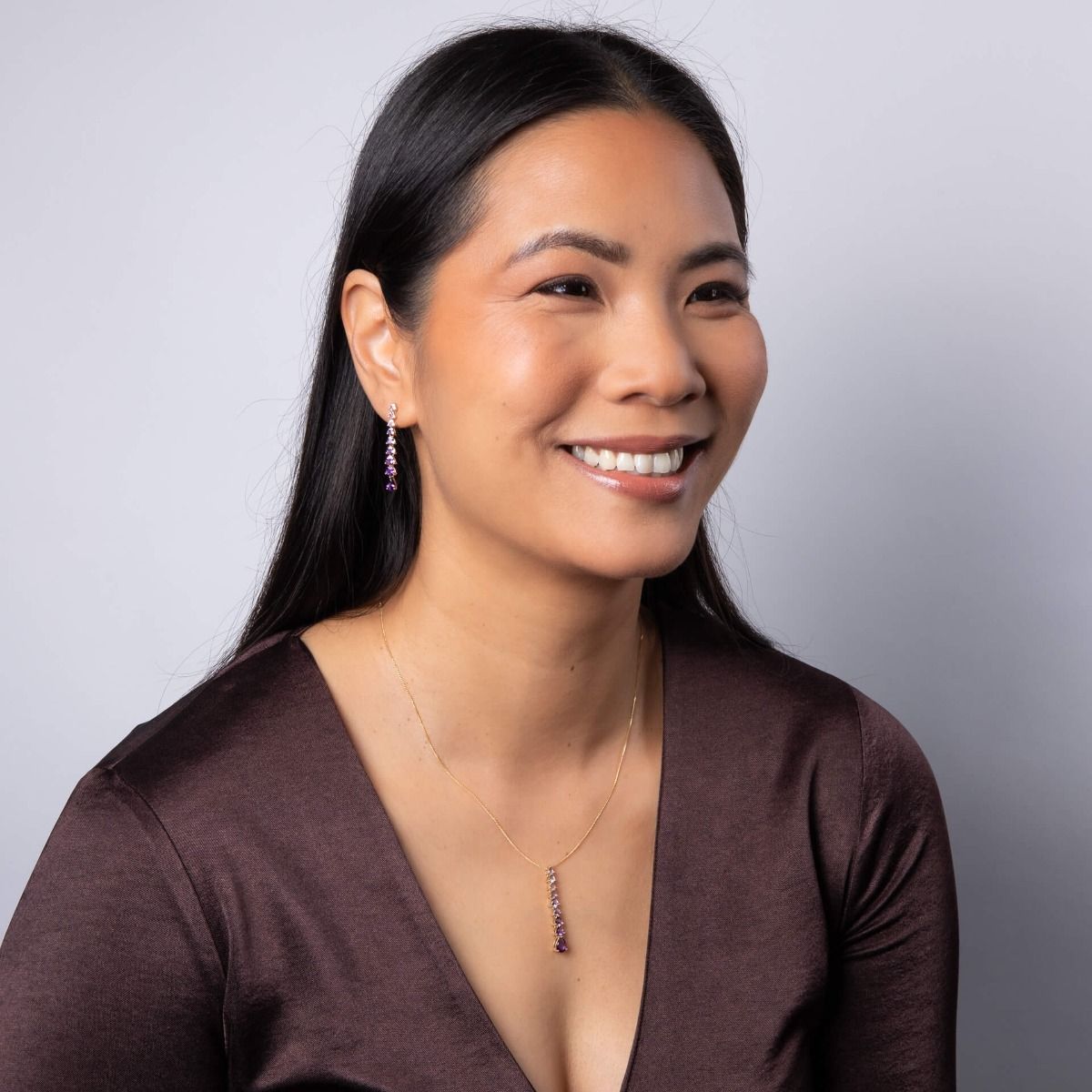 Trillion and Pear Amethyst Christmas Special Kit in 9ct