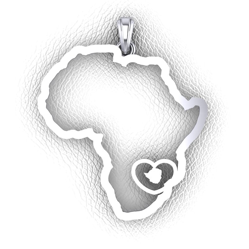 Zimbabwean Map Pendant. image 0