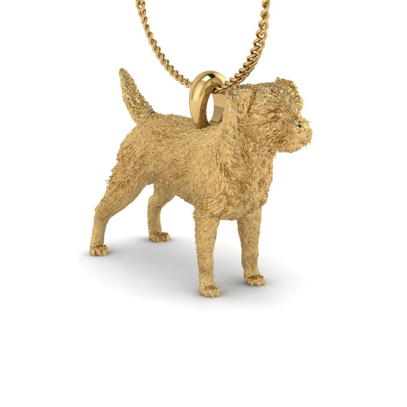 SILVER BORDER TERRIER PENDANT image 2