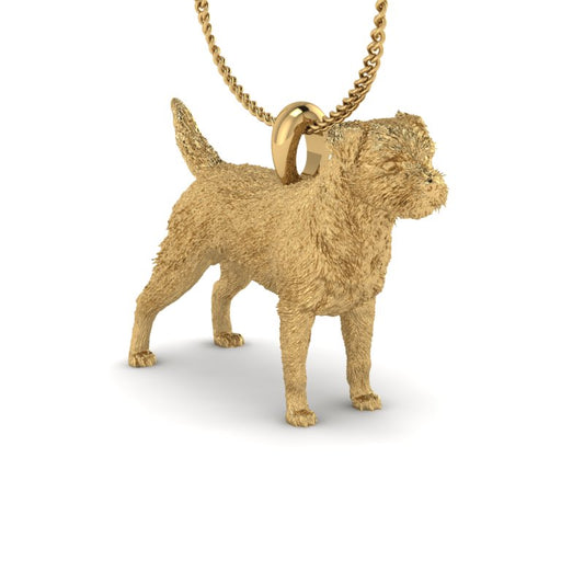 SILVER BORDER TERRIER PENDANT image 2
