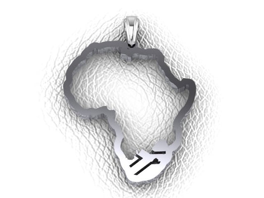 South African Flag Pendant.With silver chain. image 0