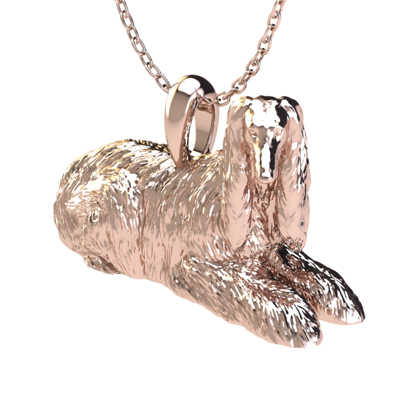 Afghan hound pendant