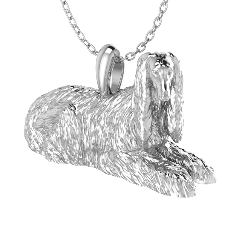 Afghan hound pendant
