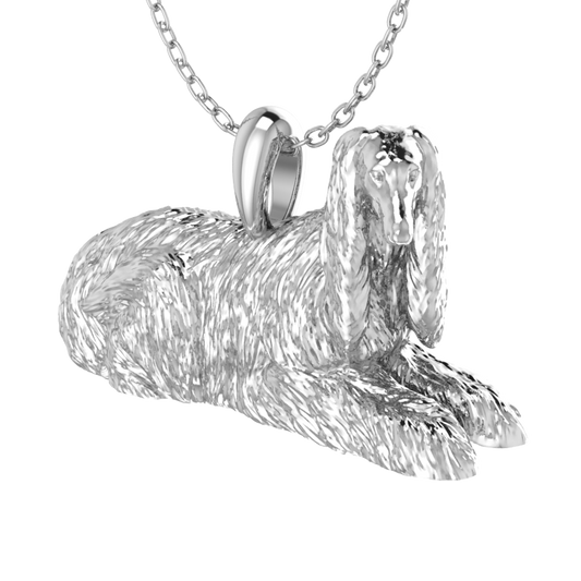 Afghan hound pendant