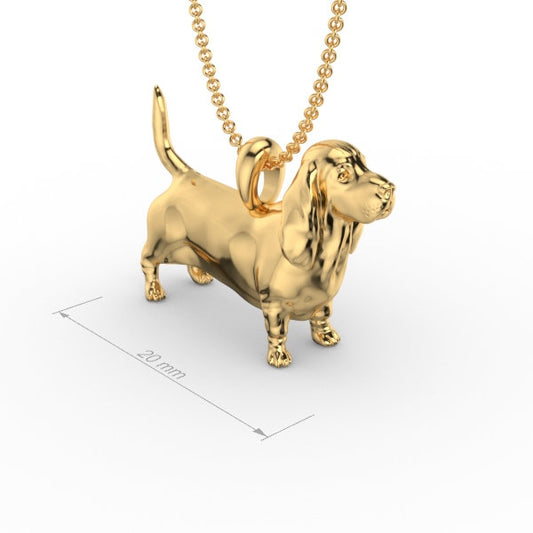 Basset hound pendant