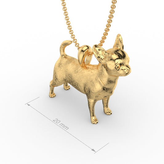 Silver dog pendant necklace with textured fur details on a chain, perfect accessory for dog lovers and jewellery enthusiasts worldwide, also available in solid gold. Made by Chris Simpson Designs in the United Kingdom.