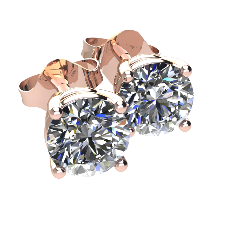 Diamond Claw Set Studs 1.00ct