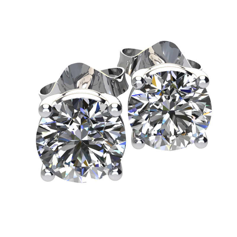 Diamond Claw Set Studs 1.00ct