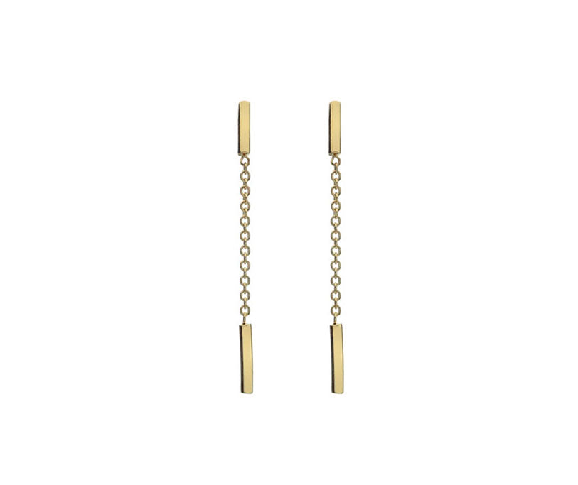 Wire drop earrings