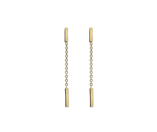 Wire drop earrings