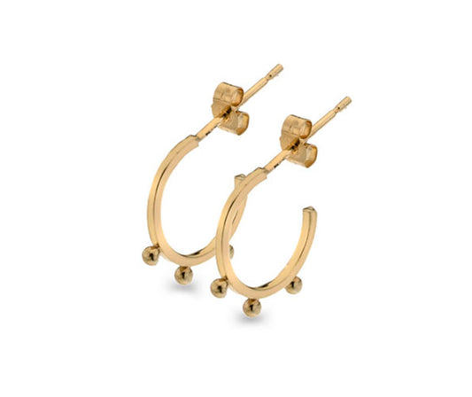 Bead hoop earrings