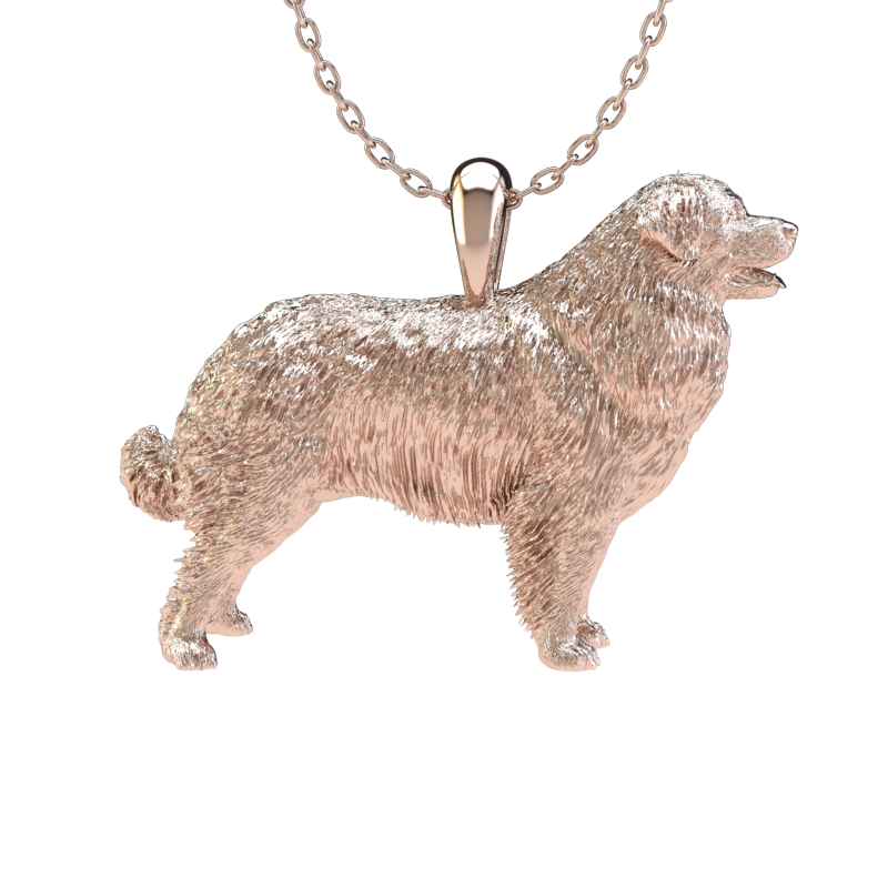 Silver dog pendant necklace with textured fur details on a chain, perfect accessory for dog lovers and jewellery enthusiasts worldwide, also available in solid gold. Made by Chris Simpson Designs in the United Kingdom.