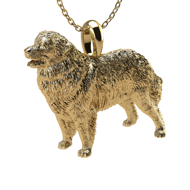 Silver dog pendant necklace with textured fur details on a chain, perfect accessory for dog lovers and jewellery enthusiasts worldwide, also available in solid gold. Made by Chris Simpson Designs in the United Kingdom.