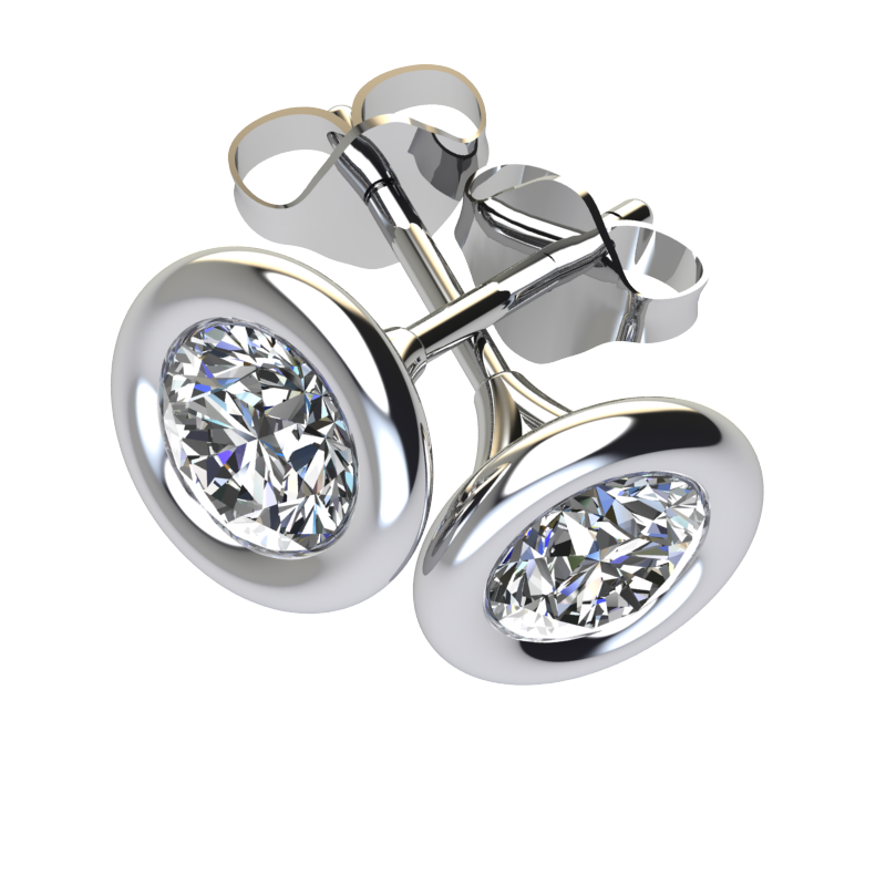 Diamond Link Set Studs 1.00ct