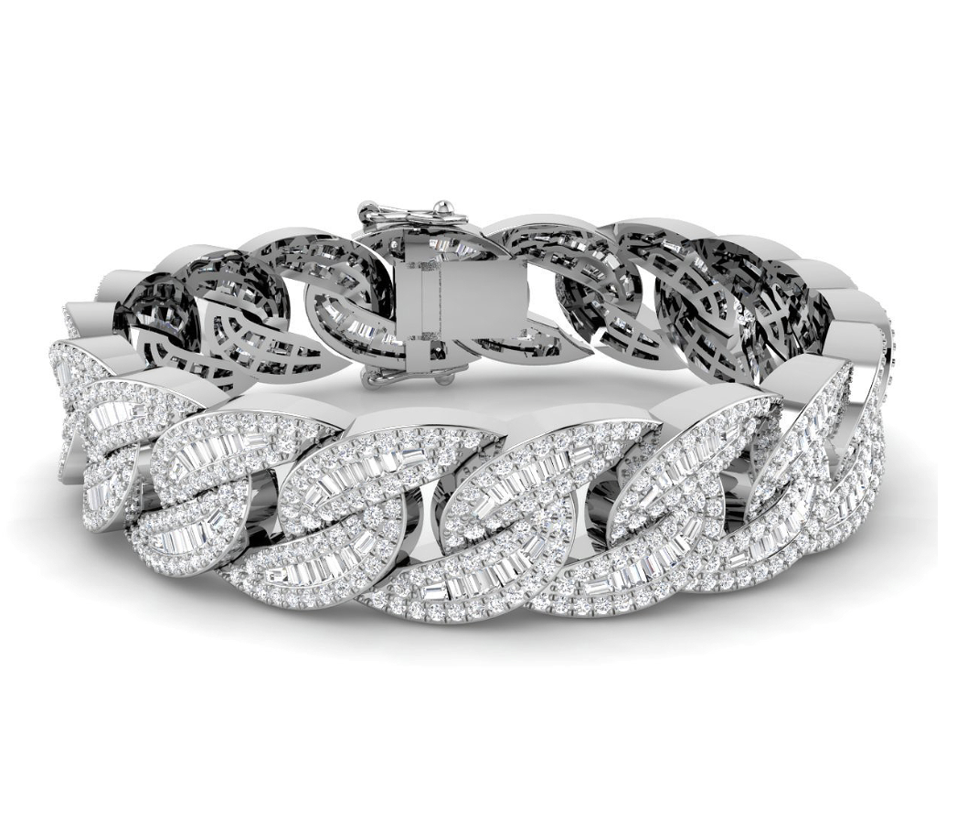 Diamond cuban link bracelet