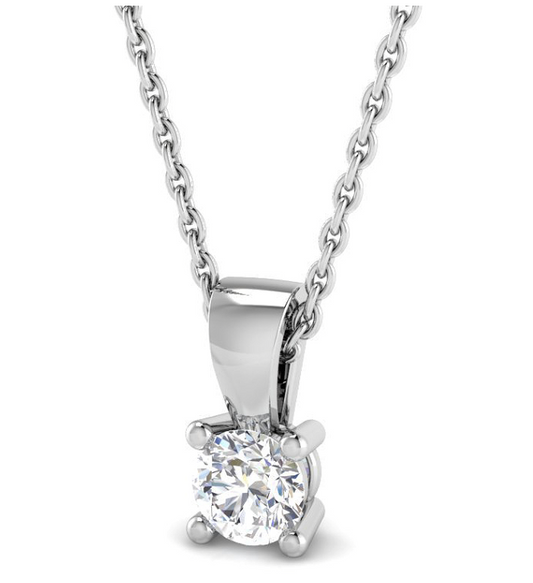 Solitaire diamond necklace